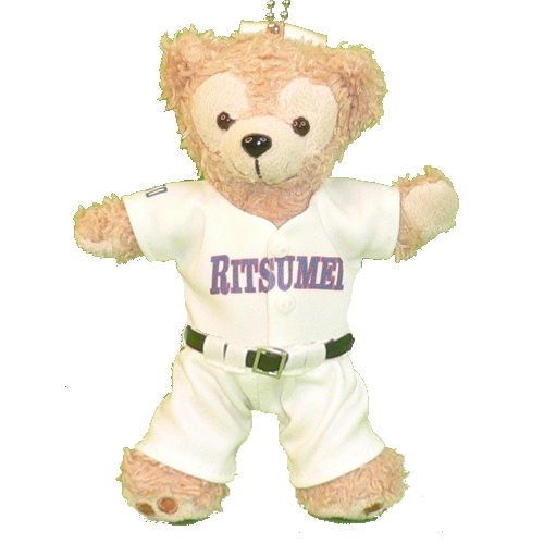 ダッフィー ぬいぐるみ ぬい服 ユニフォーム  立命館高校 野球部 ダッフィーぬいぐるみバッジサイズ くまめいと 衣装 コスチューム ぬい活 高校野球 番号ネーム指定可