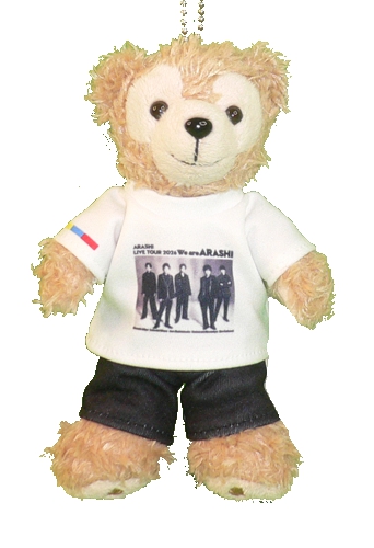 ダッフィー 衣装 服 ツアーTシャツ ライブTシャツ ぬいバサイズ 2026年  5人組 5人グループ