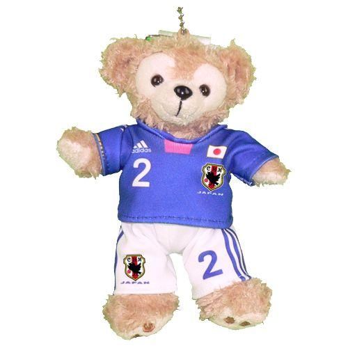 ダッフィー 服 ぬいバサイズ 日本 なでしこ 2011年ユニフォーム風 ダッフィーのコスプレ服 衣装 サッカー 番号ネーム指定可