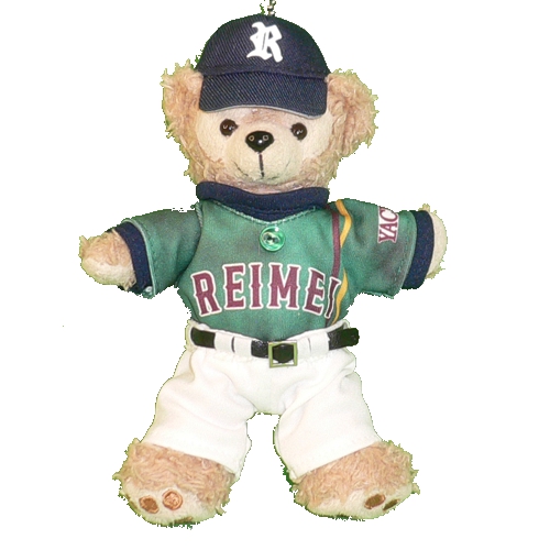 ダッフィー ぬいぐるみ ぬい服 ユニフォーム  千葉黎明高校 野球部 ダッフィーぬいぐるみバッジサイズ ダッフィーのコスプレ服 衣装 野球 番号ネーム指定可