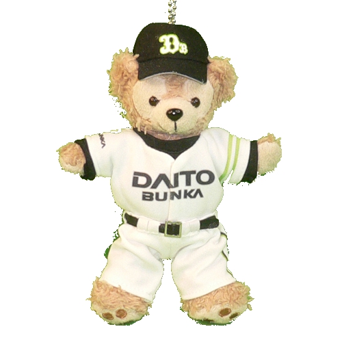 ダッフィー ぬいぐるみ ぬい服 ユニフォーム ぬいぐるみバッジサイズ 大東文化大学 硬式野球風 コスチューム ダッフィーのコスプレ服 衣装 野球 番号ネーム指定可