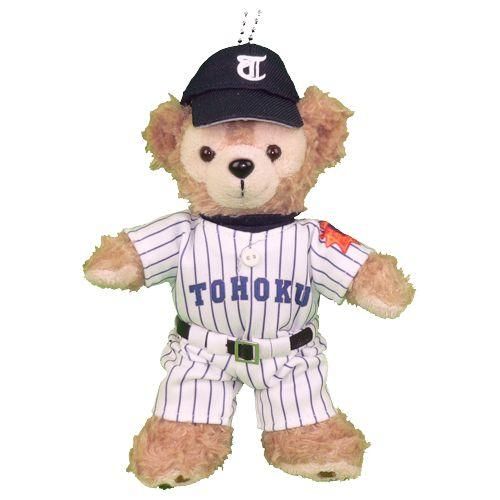 ダッフィー 服 ぬいバサイズ 東北高校 野球部ユニフォーム風 ダッフィーのコスプレ服 衣装 高校野球 番号ネーム指定可