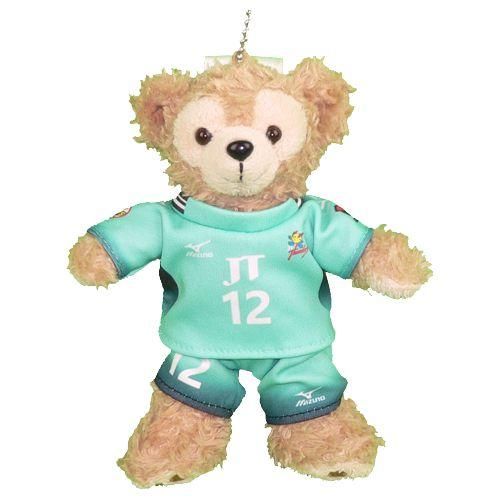 ダッフィー 服 ぬいバサイズ JTサンダーズ 2017年 ユニフォーム風 ダッフィーのコスプレ服 衣装 バレーボール 番号ネーム指定可
