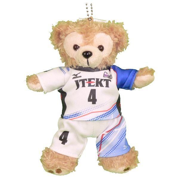 ダッフィー 服 ぬいバサイズ JTEKT STINGS 2016-17年 ユニフォーム風 ダッフィーのコスプレ服 衣装 バレーボール 番号ネーム指定可