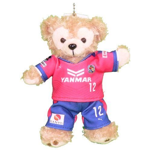 ダッフィー 服 ぬいバサイズ 大阪の2017年ピンクのユニフォーム風 ダッフィーのコスプレ服 衣装 サッカー 番号ネーム指定可