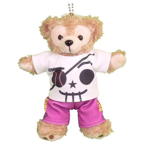 ダッフィー 服 ぬいバサイズ ドクロのデザインTシャツセット 遊助
