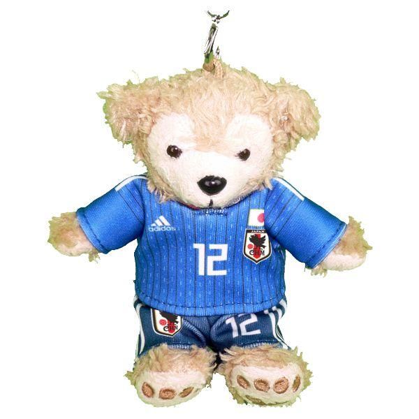 ダッフィー 服 ストラップサイズ 日本 2018年 ユニフォーム風 ダッフィーのコスプレ服 衣装 サッカー 番号ネーム指定可