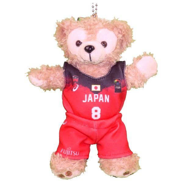 ダッフィー 服 ぬいバサイズ 日本代表 女子 2019年ユニフォーム風 ダッフィーのコスプレ服 衣装 バスケットボール  番号ネーム指定可