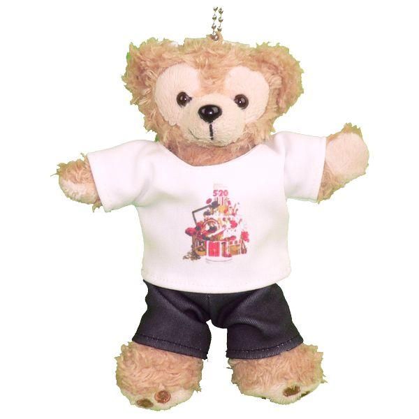 ダッフィー 服 ぬいバサイズ 2018-19年 Anniversary アニバーサリー Tシャツセット ダッフィーのコスプレ服 衣装 5人組