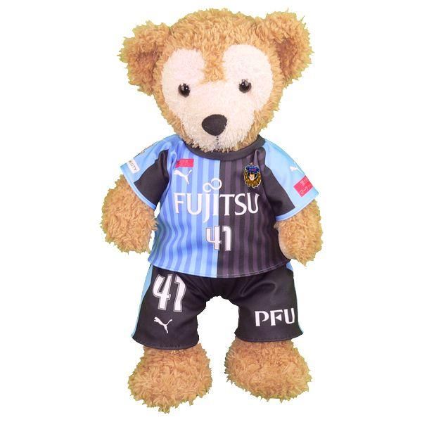ダッフィー ぬいぐるみ 服 ユニフォーム Sサイズ 川崎 2018年風 ダッフィーのコスプレ服 衣装 サッカー 番号ネーム指定可