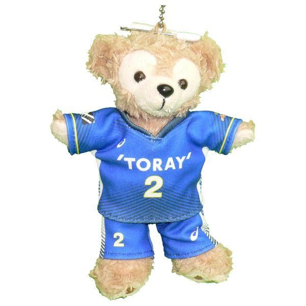 ダッフィー ぬいバサイズ 東レアローズ男子 2019 ユニフォーム風 ダッフィーのコスプレ服 衣装 バレーボール 番号ネーム指定可