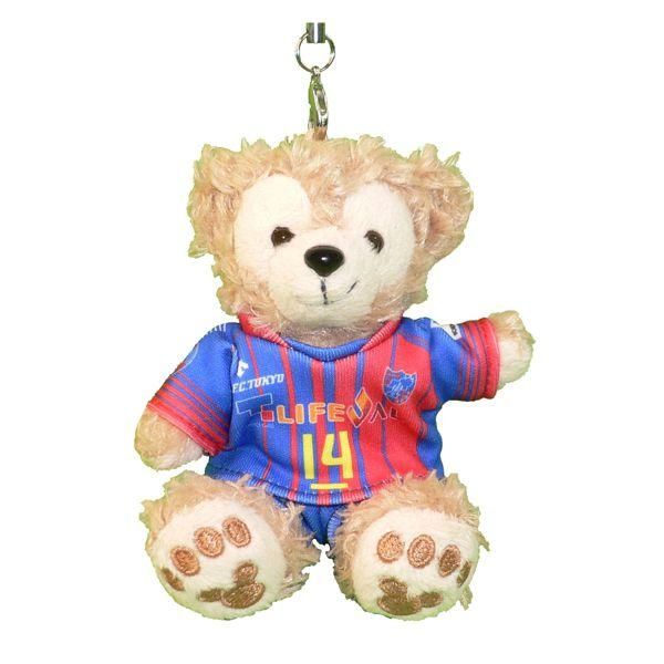 ダッフィー 服 ストラップサイズ FC東京の2018年ユニフォーム風 ダッフィーのコスプレ服 衣装 バレーボール 番号ネーム指定可