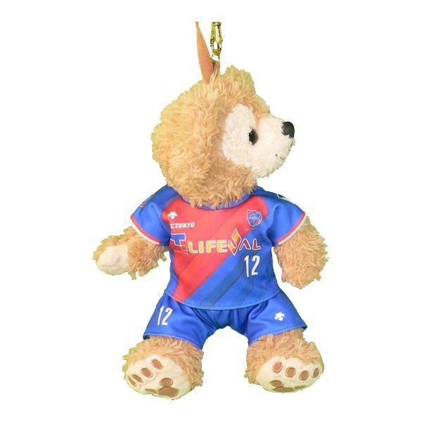 ダッフィー 服 ポーチサイズ FC東京 2019年 ユニフォーム風 ダッフィーのコスプレ服 衣装 バレーボール 番号ネーム指定可