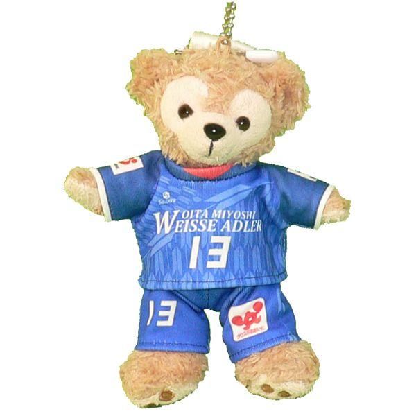 ダッフィー 服 ぬいバサイズ 大分三好ヴァイセアドラー 2019年 青のユニフォーム風 ダッフィーのコスプレ服 衣装 バレーボール 番号ネーム指定可