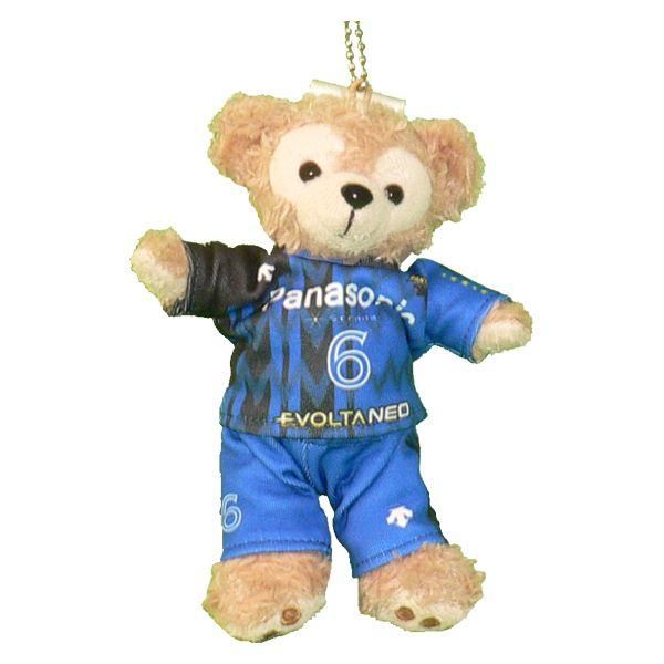 ダッフィー 服 ぬいバサイズ パナソニックパンサーズ 青色かすりストライプ 2020 ユニフォーム風 ダッフィーのコスプレ服 衣装 バレーボール 番号ネーム指定可