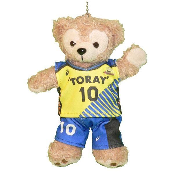 ダッフィー 服 ぬいバサイズ 東レアローズ 2020-21 黄色 ユニフォーム風 ダッフィーのコスプレ服 衣装 バレーボール 番号・ネーム指定可