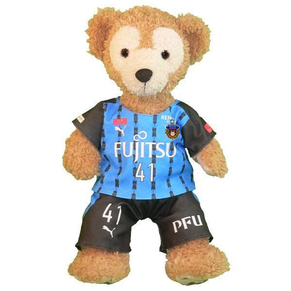 ダッフィー ぬいぐるみ 服 ユニフォーム Sサイズ 川崎 2020年風 ダッフィーのコスプレ服 衣装 サッカー 番号ネーム指定可
