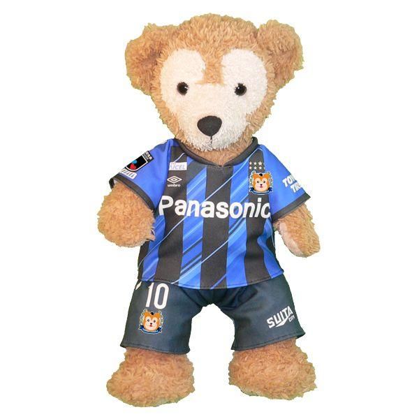 ダッフィー ぬいぐるみ 服 ユニフォーム Sサイズ 大阪 2021年風 ダッフィーのコスプレ服 衣装 サッカー 番号ネーム指定可
