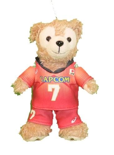 ダッフィー 服 ぬいバサイズ 日本代表 バレー 2023年の赤いユニフォーム風 ダッフィーのコスプレ服 衣装 バレーボール 番号ネーム指定可