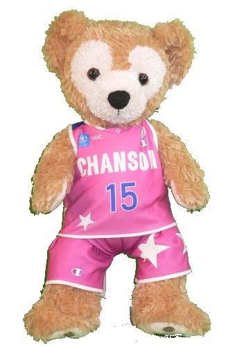 ダッフィー 服 サイズ シャンソンVマジック 2022 2023 ピンク ユニフォーム風 ダッフィーのコスプレ服 衣装 バスケットボール 番号ネーム指定可