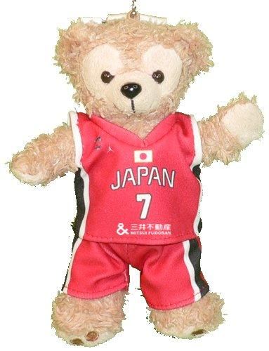 ダッフィー 服 ぬいバサイズ 日本代表 女子 バスケ 2024年赤色ユニフォーム風 ダッフィーの着せ替え服 衣装 バスケットボール  パリオリンピック 番号ネーム指定可