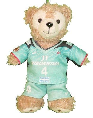 ダッフィー 服 ぬいバサイズ Vリーグ JTサンダーズ 2022-24年 ユニフォーム風 ダッフィーのコスプレ服 衣装 バレーボール 番号ネーム指定可