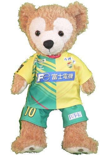 ダッフィー ぬいぐるみ 着せ替え服 ユニフォーム Sサイズ 市原 2023年 2024年風 ダッフィーのコスプレ衣装 コスチューム サッカー 番号ネーム指定可