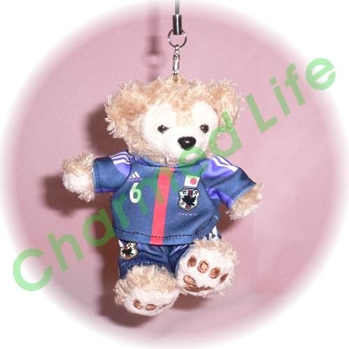 ダッフィー 服 ストラップサイズ 日本の2012-13年ユニフォーム風 ダッフィーのコスプレ服 衣装 サッカー 番号ネーム指定可