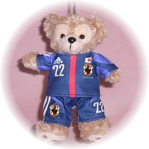 ダッフィー 服 ぬいバサイズ 日本 2012-13年のユニフォーム風 ダッフィーのコスプレ服 衣装 サッカー 番号ネーム指定可