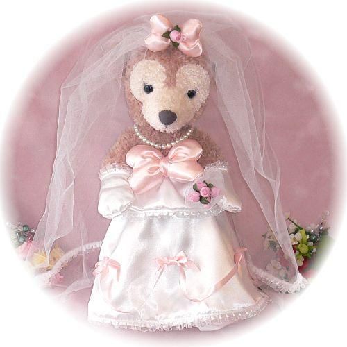 ダッフィー シェリーメイ ぬいぐるみ 服 コスチューム Sサイズ ウェディングドレス 衣装 ウェディング 結婚式 ドレス ウェルカムドール