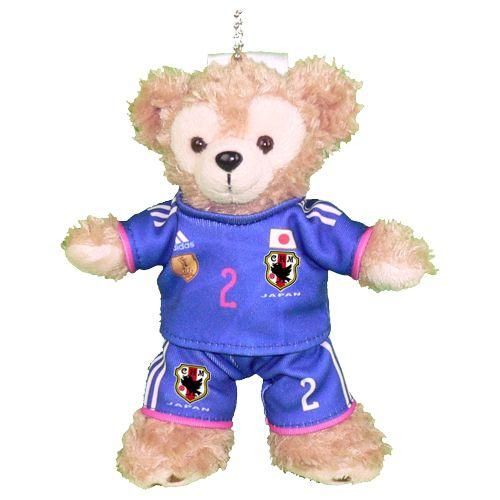 ダッフィー 服 ぬいバサイズ 日本 なでしこ2014年のユニフォーム風 ダッフィーのコスプレ服 衣装 サッカー 番号ネーム指定可