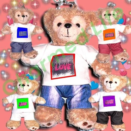 ダッフィー 服 ぬいバサイズ 2013年冬のツアーTシャツセット ダッフィーのコスプレ服 衣装 5人組