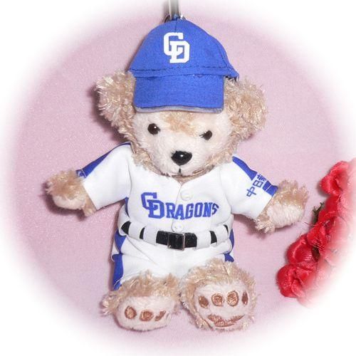ダッフィー 服 ストラップサイズ 名古屋の2011年ユニフォーム風 ダッフィーのコスプレ服 衣装 野球 番号ネーム指定可