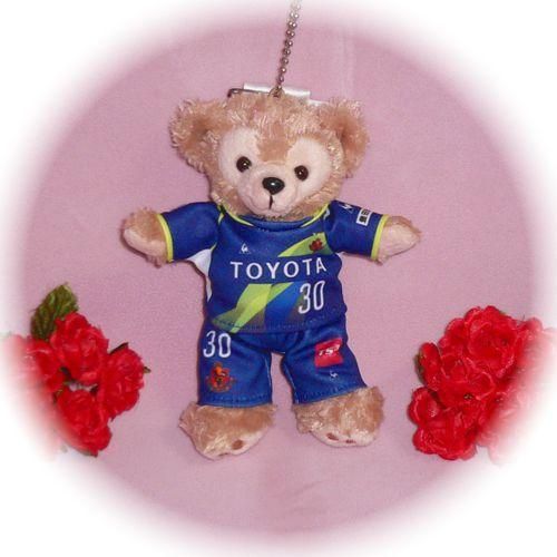 ダッフィー 服 ぬいバサイズ 名古屋の2013年 1st ゴールキーパーユニフォーム風 ダッフィーのコスプレ服 衣装 サッカー 番号ネーム指定可