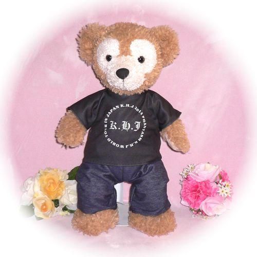 ダッフィー ぬいぐるみ 服 コスチューム Sサイズ 2014年 Tシャツ風 ダッフィーのコスプレ服 衣装 K.H.J PHANTASM 韓流 K-POP