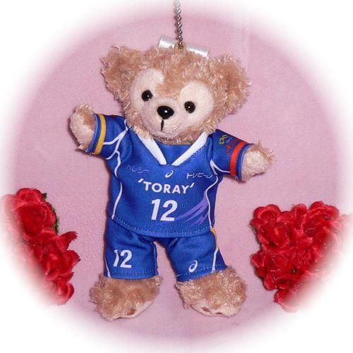 ダッフィー 服 ぬいバサイズ 東レアローズ 2014-15年 青 ユニフォーム風 ダッフィーのコスプレ服 衣装 バレーボール 番号ネーム指定可