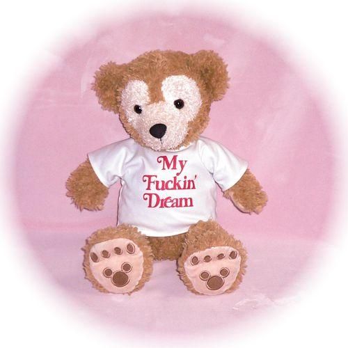 ダッフィー 服 ハンドパペットサイズ My Fuckin' Dream Tシャツ ○VERworld
