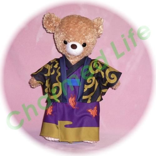 キャラシックベアM 「銀魂」高杉晋助風 ぬいぐるみのオーダーメイドコスプレ服  衣装
