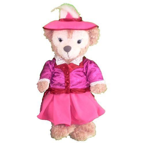 ダッフィー ぬいぐるみ 服 コスチューム Sサイズ アメリカンウォーターフロントのピンクのグリーティング風 ダッフィーのコスプレ服 衣装