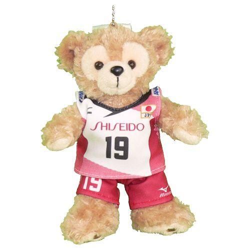 ダッフィー 服 ぬいバサイズ 全日本女子バレー2015年のユニフォーム風 ダッフィーのコスプレ服 衣装 バレーボール 番号ネーム指定可