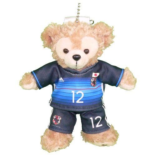 ダッフィー 服 ぬいバサイズ 日本 2016年のユニフォーム風 ダッフィーのコスプレ服 衣装 サッカー 番号ネーム指定可