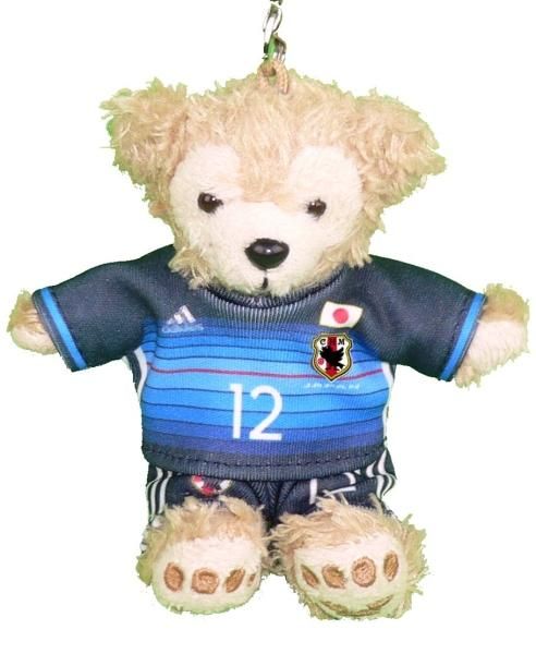 ダッフィー 服 ストラップサイズ 日本 2016年のユニフォーム風 ダッフィーのコスプレ服 衣装 サッカー 番号ネーム指定可